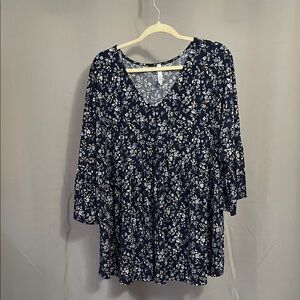 Scarlett Navy Floral Blouse